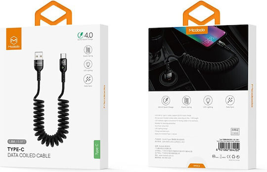 Mcdodo Geflochtenes USB 2.0 Kabel USB-C männlich - USB-C 60W PD Schwarz 1,8 m CA-7860