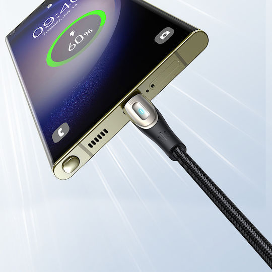 Joyroom SA27-CC5 Braided USB 2.0 Cable USB-C male - USB-C 100W PD Μαύρο 1.2m