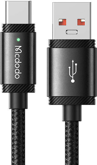 Mcdodo Geflochtenes USB 3.0 Kabel USB Typ-C männlich - USB-A 120W Schwarzes 1,5m CA-4730
