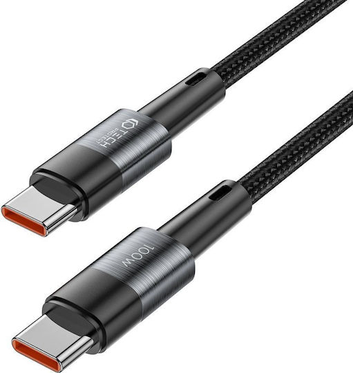 Tech-Protect Ultraboost Braided USB 2.0 Cable USB-C Male - USB-C 100W PD Gray 2m