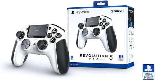 Nacon Revolution 5 Pro Wireless & Wired Gamepad with Hall Effect Sticks for PC / PS4 / PS5 White