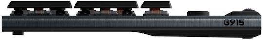 Logitech G915 TKL Wireless Gaming Mechanical Keyboard Tenkeyless with GL Tactile switches and RGB lighting (English US)