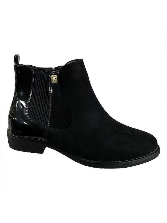 Ustyle Suede Women's Ankle Boots Black