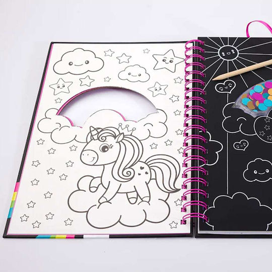 Hinkler Ζωγραφική Scratch Art I Love Unicorns για Παιδιά 3+ Ετών