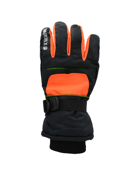 Brims and Trims Men's Ski & Snowboard Gloves Orange