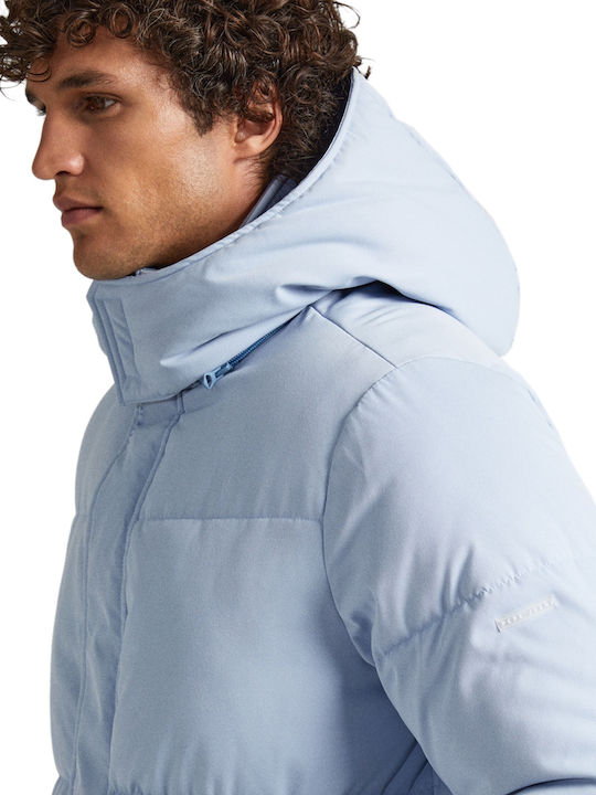 Winter Jacket Puffer Bleach Blue