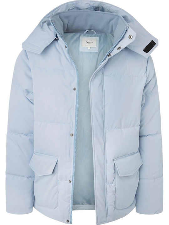 Winter Jacket Puffer Bleach Blue