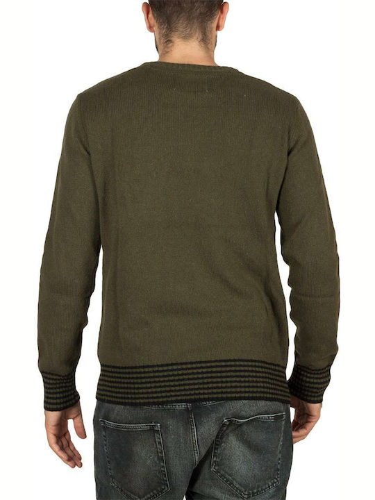 Langarm-Pullover Khaki