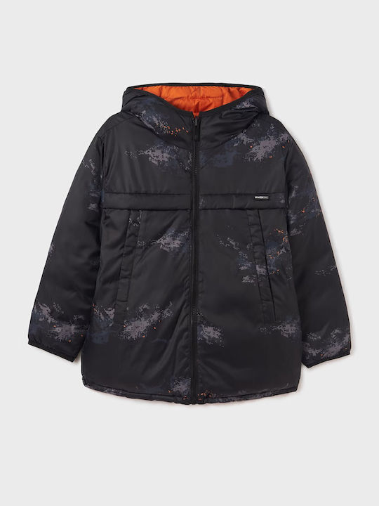 Kids' Casual Jacket Short with Hood Orange