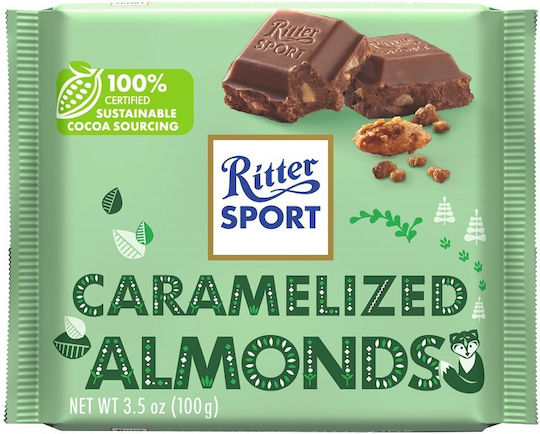 Ritter Chocolate Milk almond 100gr