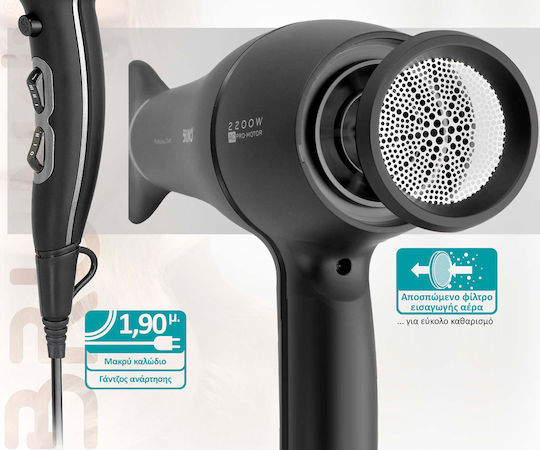 Bruno Hair Dryer with Diffuser 2200W