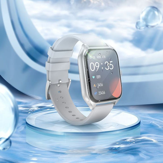 Borofone BD5 Sports Smartwatch με Παλμογράφο (Γκρι)
