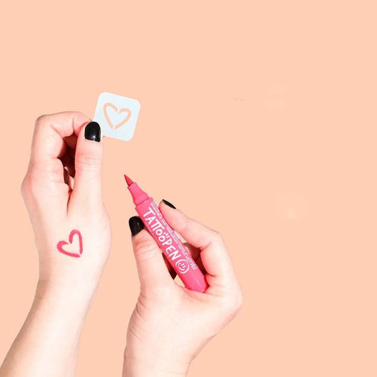 Nailmatic Skin Painting Set Tattoopen With Stencil The Cat By Ami Imaginaire Children's Makeup