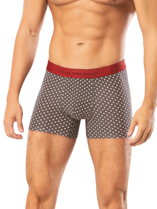 Ανδρικά Μποξεράκια Μπορντώ με Σχέδια 2Pack