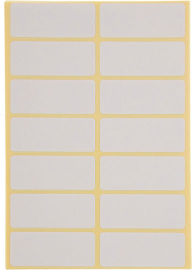 Stef Labels Small Adhesive Labels in White Color 48x20mm