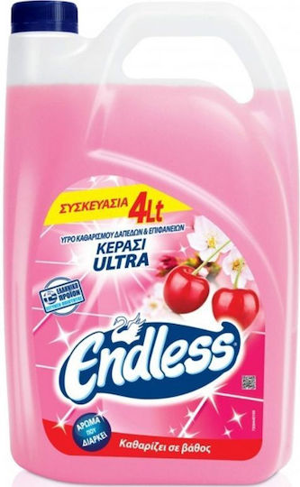 Boden- und Oberflächenreinigungsflüssigkeit Endless Ultra 4 Liter Kirsche