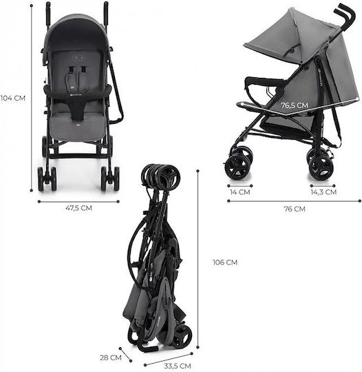Kinderkraft Tik Количка с дръжка Сив 6.5кг