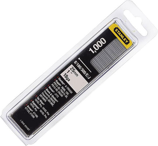 Stanley 1-SWK-BN100T Καρφιά 18 Ga 1000τμχ