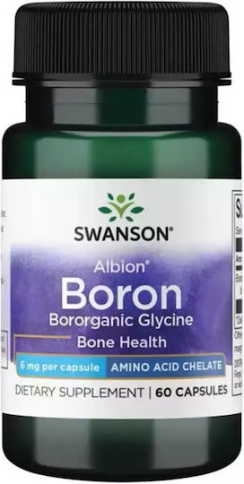 Swanson Albion Boron Bororganic Glycine 60 Κάψουλες