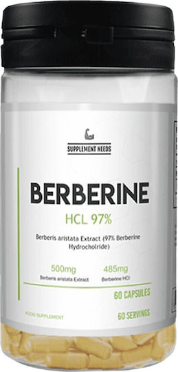 Supplement Needs Berberine HCL 97% 500mg 60 κάψουλες