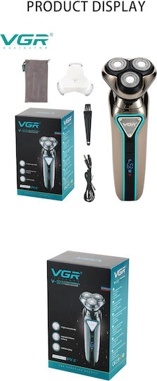 VGR V-323 Περιστρεφόμενη Ξυριστική Μηχανή Προσώπου Επαναφορτιζόμενη