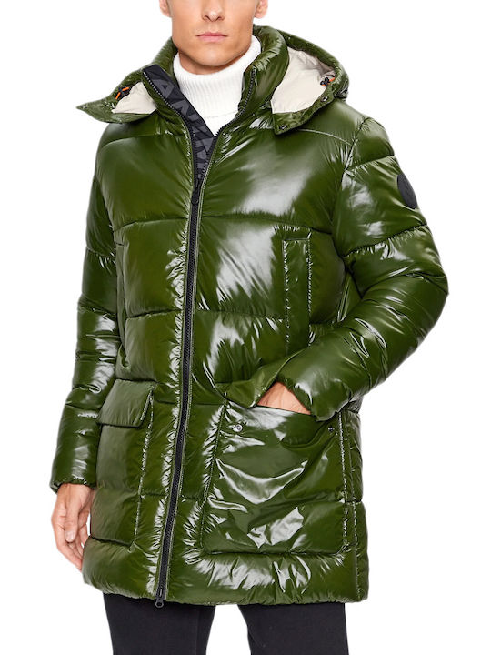 Save The Duck Herren Winter Jacke Puffer Χακί