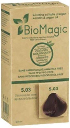 BioMagic Βαφή Μαλλιών 5.03 60ml