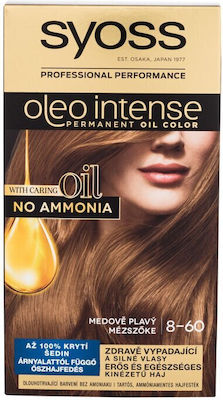 Syoss Oleo Intense Set Hair Dye no Ammonia 8-60 Honey Blond 50ml