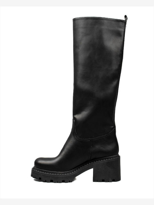 Zakro Collection Leder Damenstiefel Schwarz