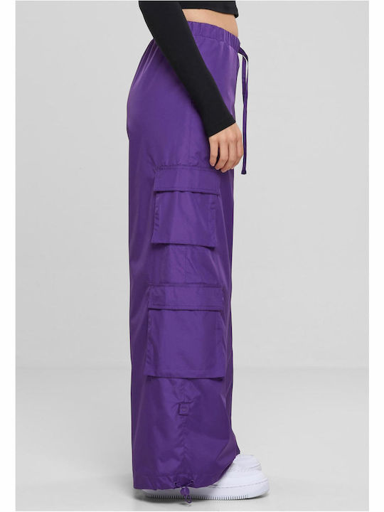 Urban Classics Femei Tesatura Pantaloni Cargo realviolet