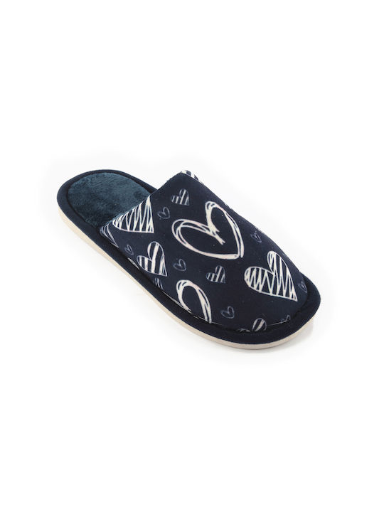 Fshoes Winter Women's Slippers in Blue color