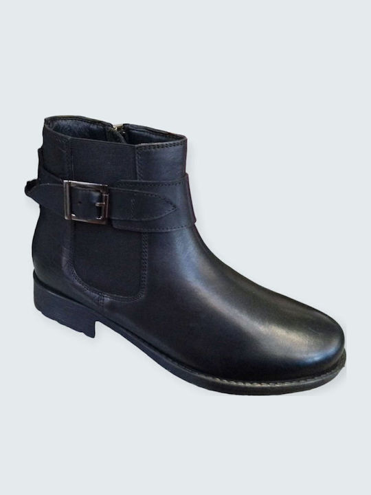 Stiefeletten Damen mit Pelz Schwarz