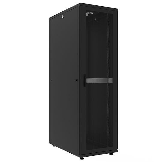 Canovate Boden Rack-Schrank 42U 60x100cm Schwarz CSS-9-4260A