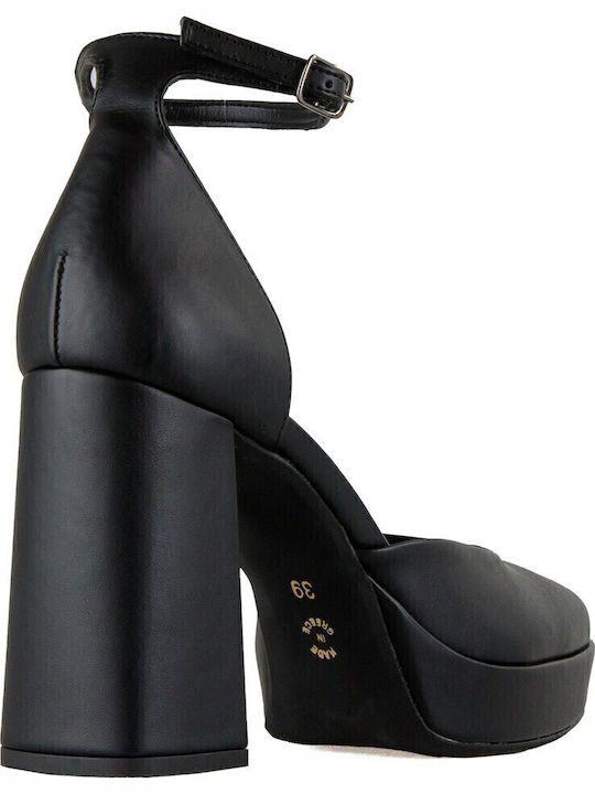 Black Heels with Strap