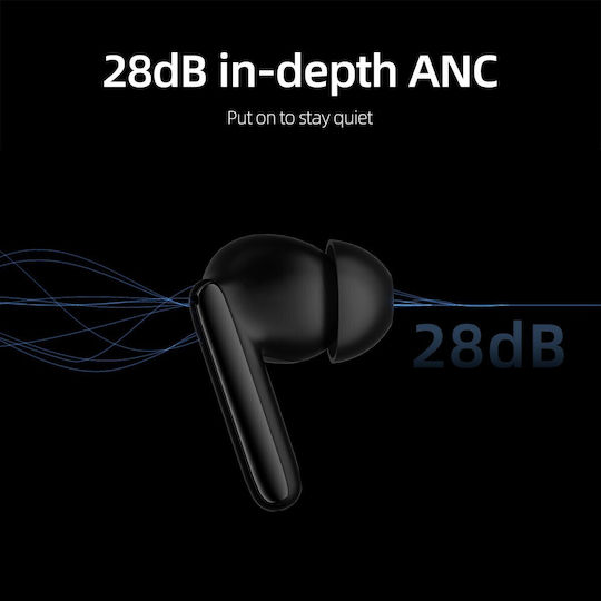 QCY T13 ANC2 In-ear Bluetooth Handsfree Earphones with Charging Case Black