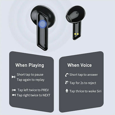 Awei T36 Earbud Bluetooth Handsfree Earphones with Sweat Resistance and Charging Case Greeα