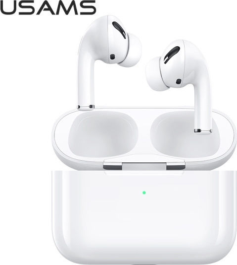 Usams US-YM001 In-ear Bluetooth Handsfree Earphones with Charging Case White