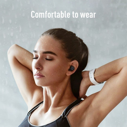 Joyroom JR-TL10 In-ear Bluetooth Handsfree Ακουστικά με Θήκη Φόρτισης Λευκά