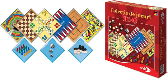 Joc de Societate Colectie Cu 100 de Jocuri 3+ Ani Noris