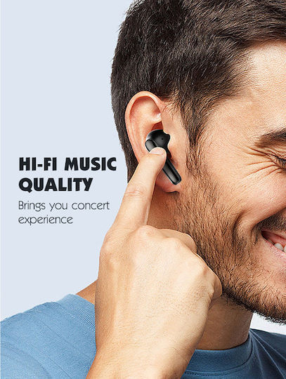 Ldnio T01 Earbud Bluetooth Handsfree Ακουστικά με Θήκη Φόρτισης Χρυσά
