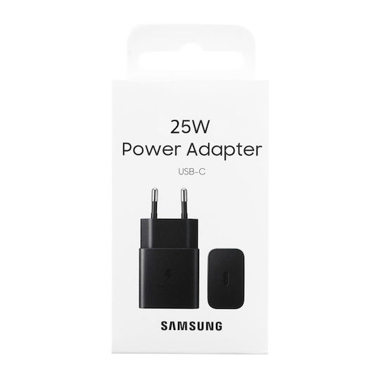 Samsung Charger Without Cable GaN with USB-C Port 25W Power Delivery Blacks (EP-T2510N)
