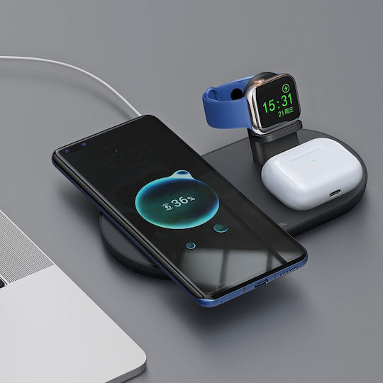 Mcdodo Încărcător Wireless (Qi Pad) 15W Negruς (CH-7061)