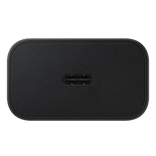 Samsung Φορτιστής με Θύρα USB-C και Καλώδιο USB-C - USB-C 25W Power Delivery Μαύρος (EP-T2510X)