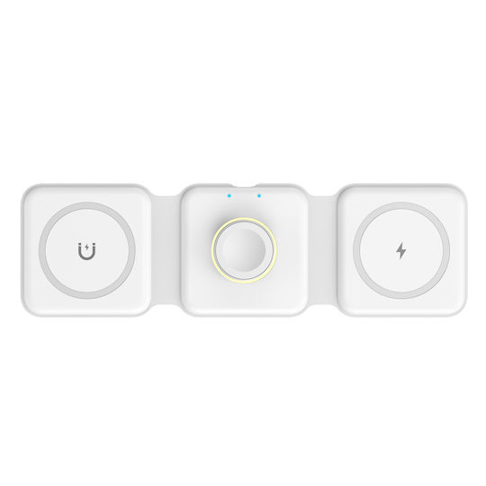 Wiwu Ασύρματος Φορτιστής (Qi Pad) 15W Power Delivery Λευκός (M6)