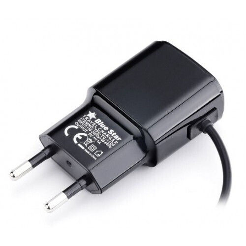 Blue Star Charger with Built-in Cable Blacks