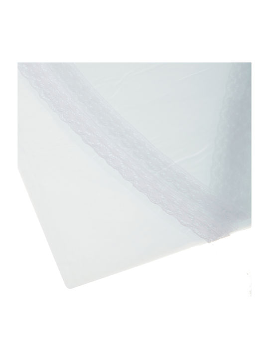 Sidirela Rotunda with Lace Transparent 132x132cm