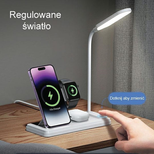 Usams Ασύρματος Φορτιστής (Qi Pad) 15W Λευκός (CD195)