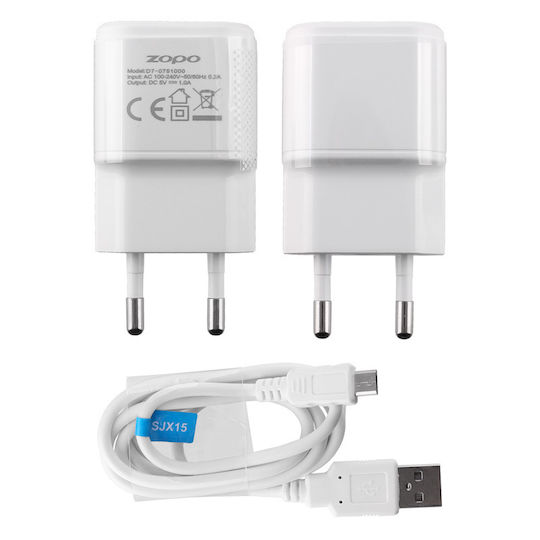 Zopo Φορτιστής Χωρίς Καλώδιο με Θύρα USB-A Λευκός (D7-0751000)
