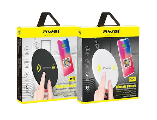 Awei Kabelloses Ladegerät (Qi Pad) 5W Weißs (W5)