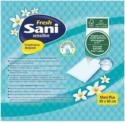 Sani Sensitive Maxi Plus Fresh Incontinence Underpads 60x90cm 15pcs